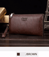 Load image into Gallery viewer, JEEP BULUO Men&#39;s Genuine leather Wallet Long