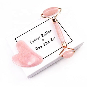 Quartz Face Roller with Gua Sha kit