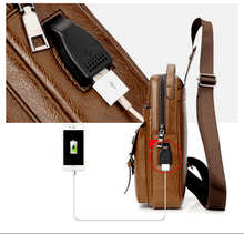 Load image into Gallery viewer, Chest Shoulder Leather Bag