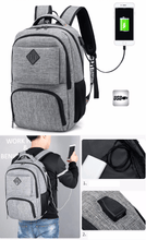 Load image into Gallery viewer, Laptop backpack with USB charging port