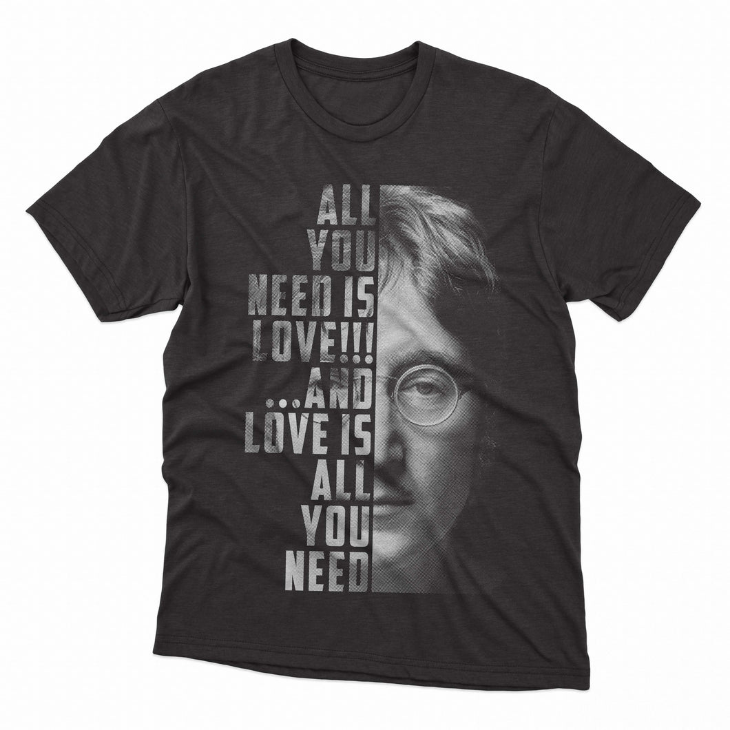 John Lennon Black T-shirt