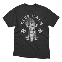 Load image into Gallery viewer, Keep Calm and Ride Daily T-shirt Design