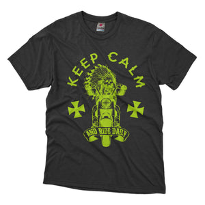 Keep Calm and Ride Daily T-shirt Design