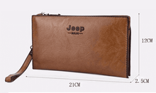 Load image into Gallery viewer, JEEP BULUO Men&#39;s Genuine leather Wallet Long