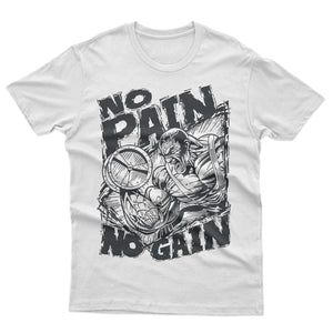 No Pain No Gain Summer Men's Short Sleeve Gym Suit T-Shirt